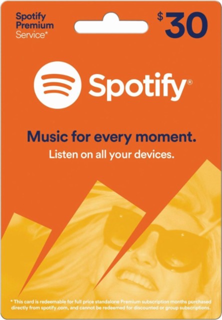 Spotify Gift Card $30