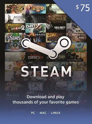 Steam Gift Card $75 - US Account