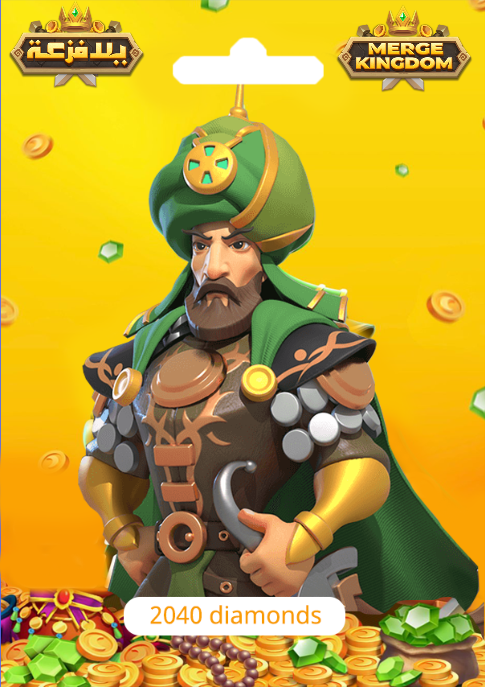 Merge Kingdom Warlords - 2040 Diamonds (INT)